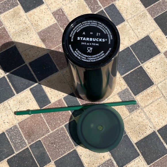 NWOT Starbucks SS green black gradient cold beverage tumbler 2020 - Picture 9 of 13